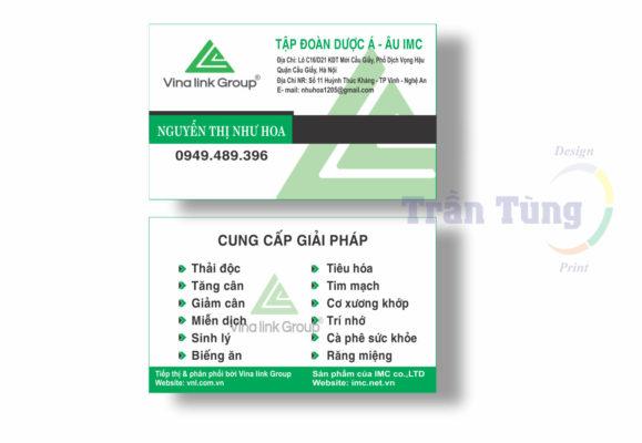 In name card lay liền 2