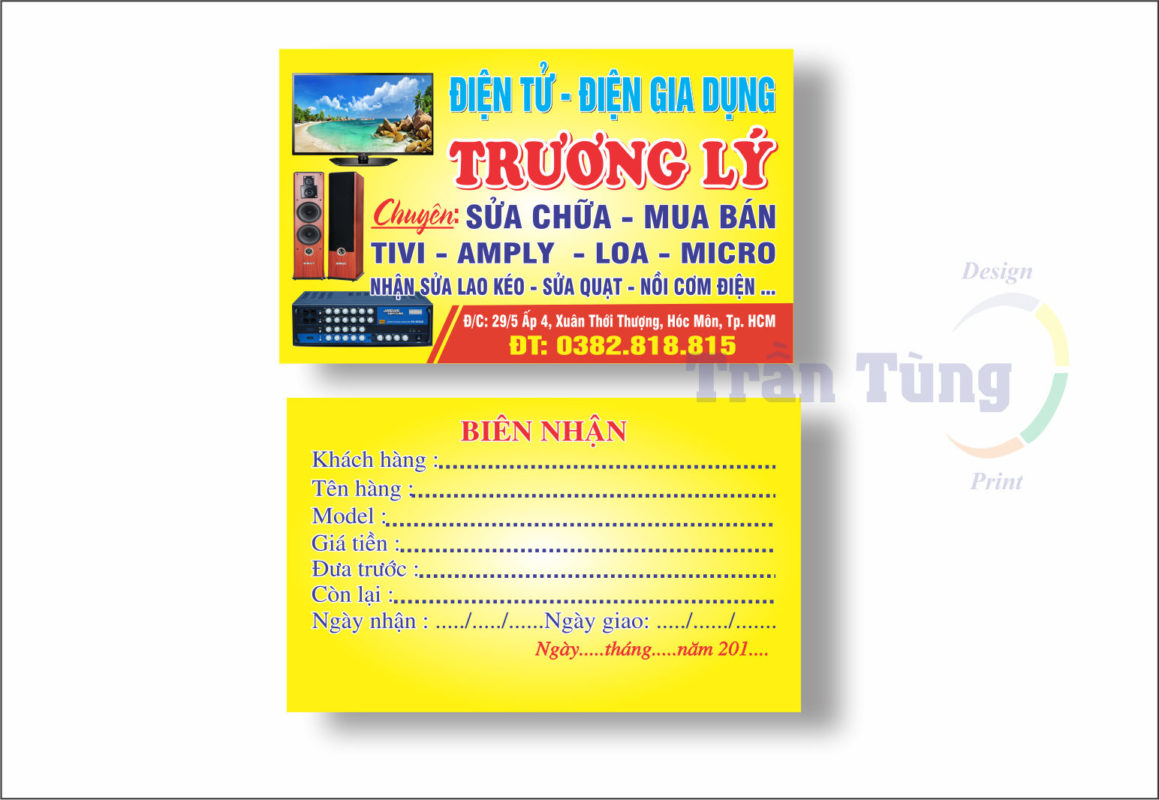 danh thiếp điện tử - điện gia dụng trong lý