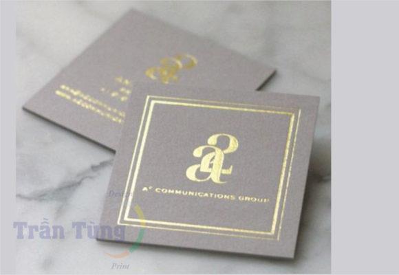 danh thiếp ép kim