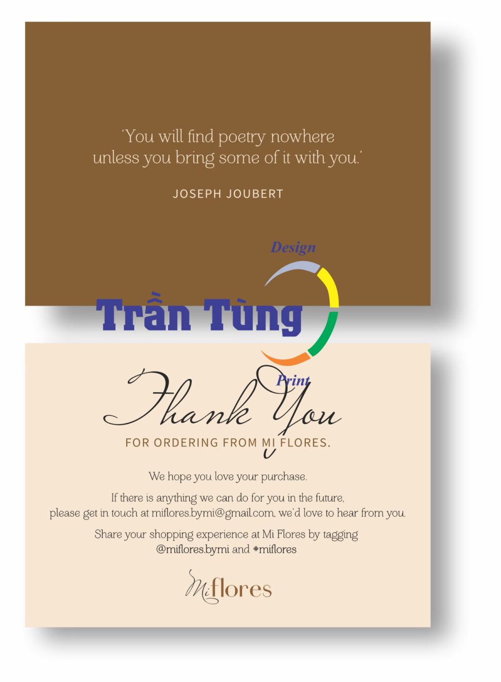 in thẻ thank you quận 12