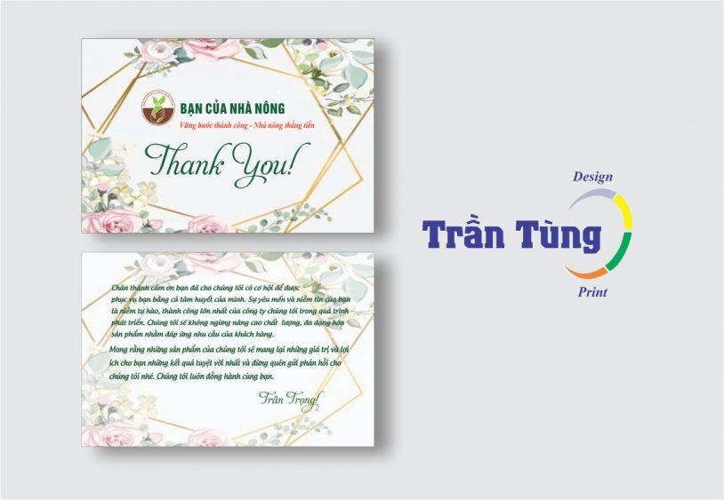 In Thẻ Card Cảm Ơn - In Thẻ Cảm Ơn HCM Giá Rẻ 3 In thẻ cảm ơn