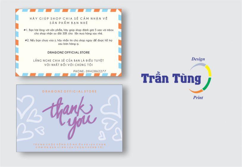 In Thẻ Card Cảm Ơn - In Thẻ Cảm Ơn HCM Giá Rẻ 1 Dịch vụ in thẻ cảm ơn HCM