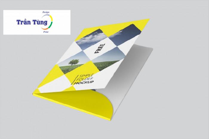 Mẫu folder đẹp màu vàng